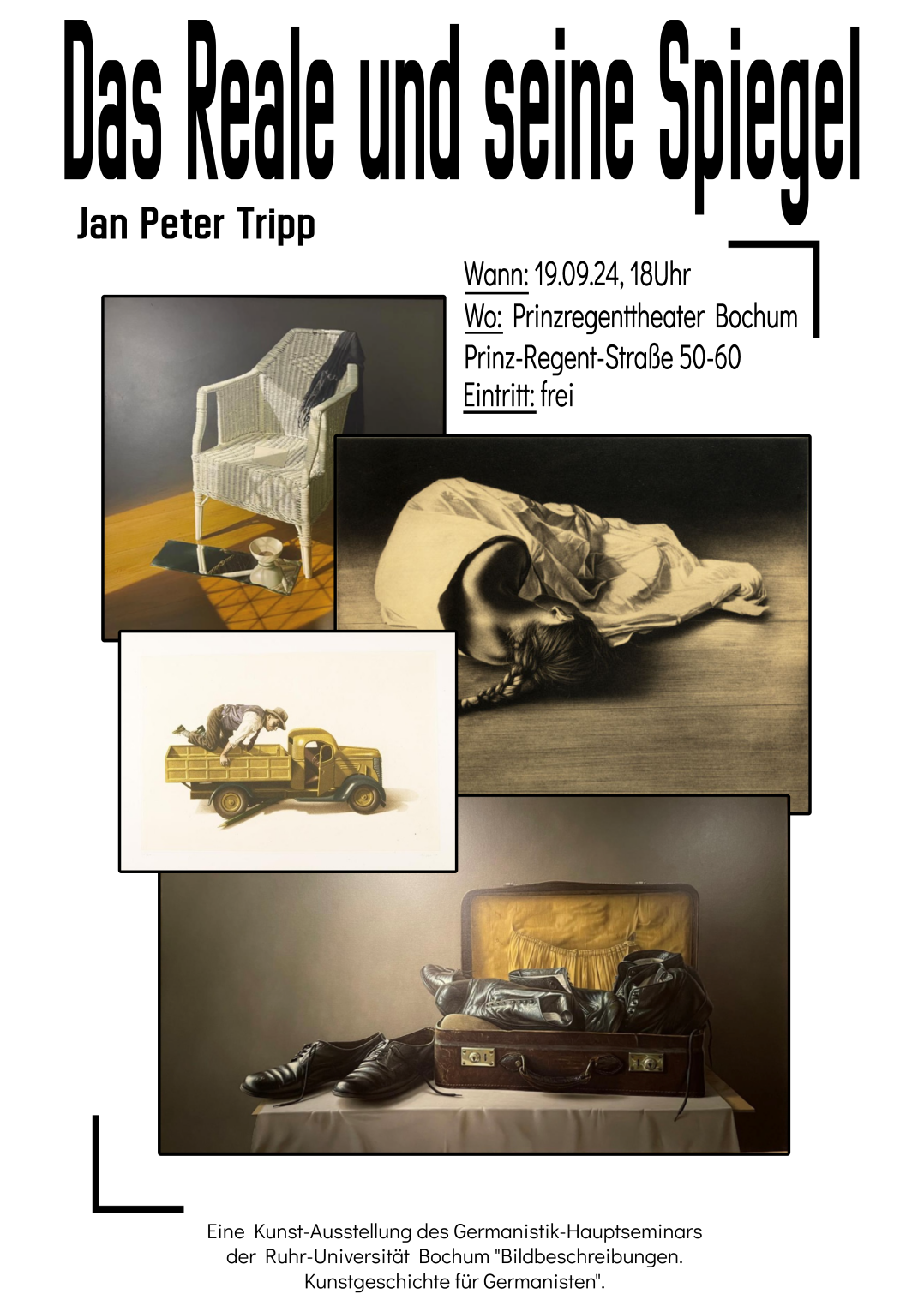 Kunstgeschichte Für Germanisten Ausstellungsposter-druckformat _weiß _ 1_